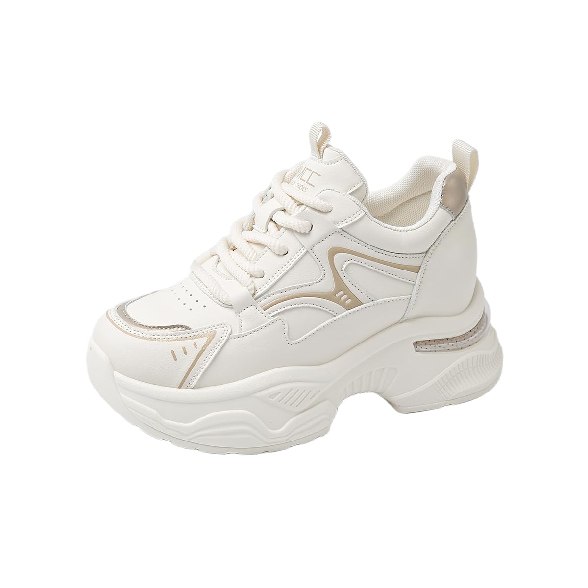 Women's Chunky Platform Sneakers 2024 | Trendy Leather Dad Shoes for Women | Comfortable & Stylish Walking Shoes for Casual Outfits & Streetwear Fashion