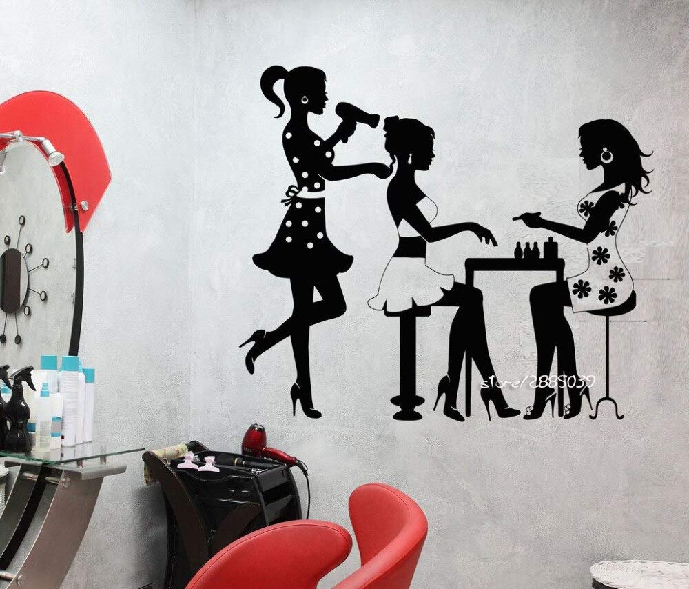 Vinyl Wrap Stickers for Gadgets, Hairdresser, Manicure & Salon Decor - Fashion Nail Art & Wall Stickers for Beauty Salon & Model Girl - Ag20-Drp-2828 | Perfect for DIY Home Decor, Nail Salon Design & Personalizing Electronics