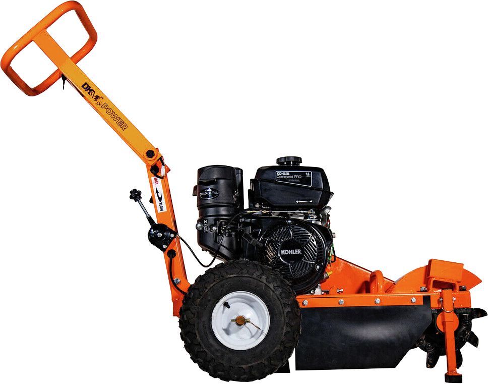 DK2 OPG777 12-Inch 14 HP CH440 Engine Stump Grinder - Heavy Duty Tree Stump Removal Machine for Landscaping, Yard Cleanup & Professional Use