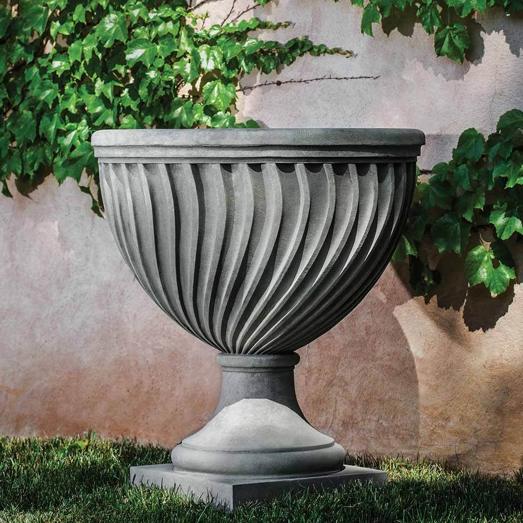 Campania International Quadrille Urn - Elegant Garden Planter & Outdoor Decor for Patio, Porch, and Landscaping
