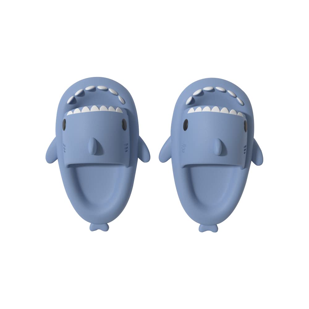 **Cute Shark Slippers for Kids - Unisex Beach & Shower Slides - Boys & Girls Summer Flip Flops - Indoor & Outdoor Wear - Perfect for Pool, Beach, and Home Use**