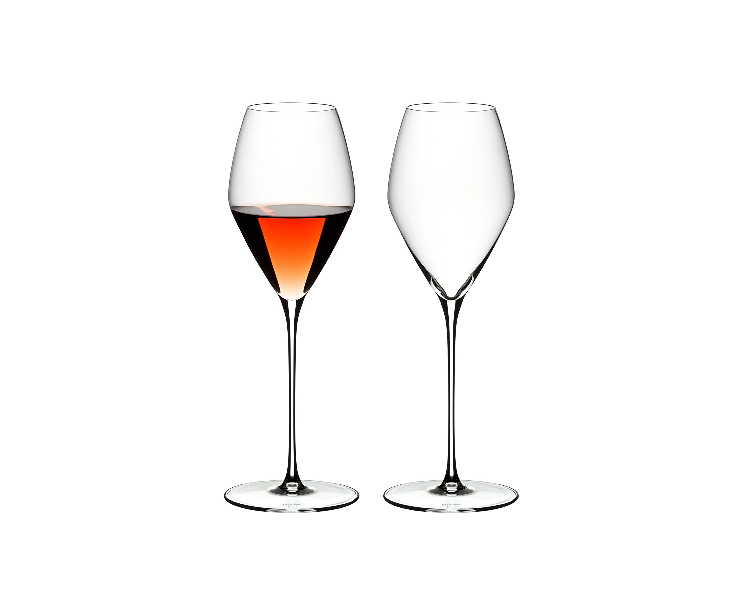 Riedel Veloce Rose Wine Glasses - Set of 2 Premium Crystal Stemware for Red & Rosé Wines - Elegant Gift for Wine Lovers & Dinner Parties