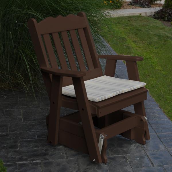 Poly Royal English Gliding Chair - Premium Comfort Rocking Recliner for Nursery, Living Room & Office - Perfect for Breastfeeding, Relaxing & Reading
