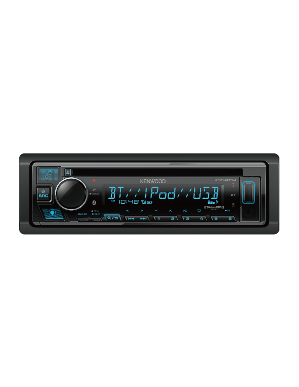 Kenwood KDC BT34 Bluetooth CD Receiver - Car Stereo with Hands-Free Calling & Music Streaming for Road Trips & Commuting