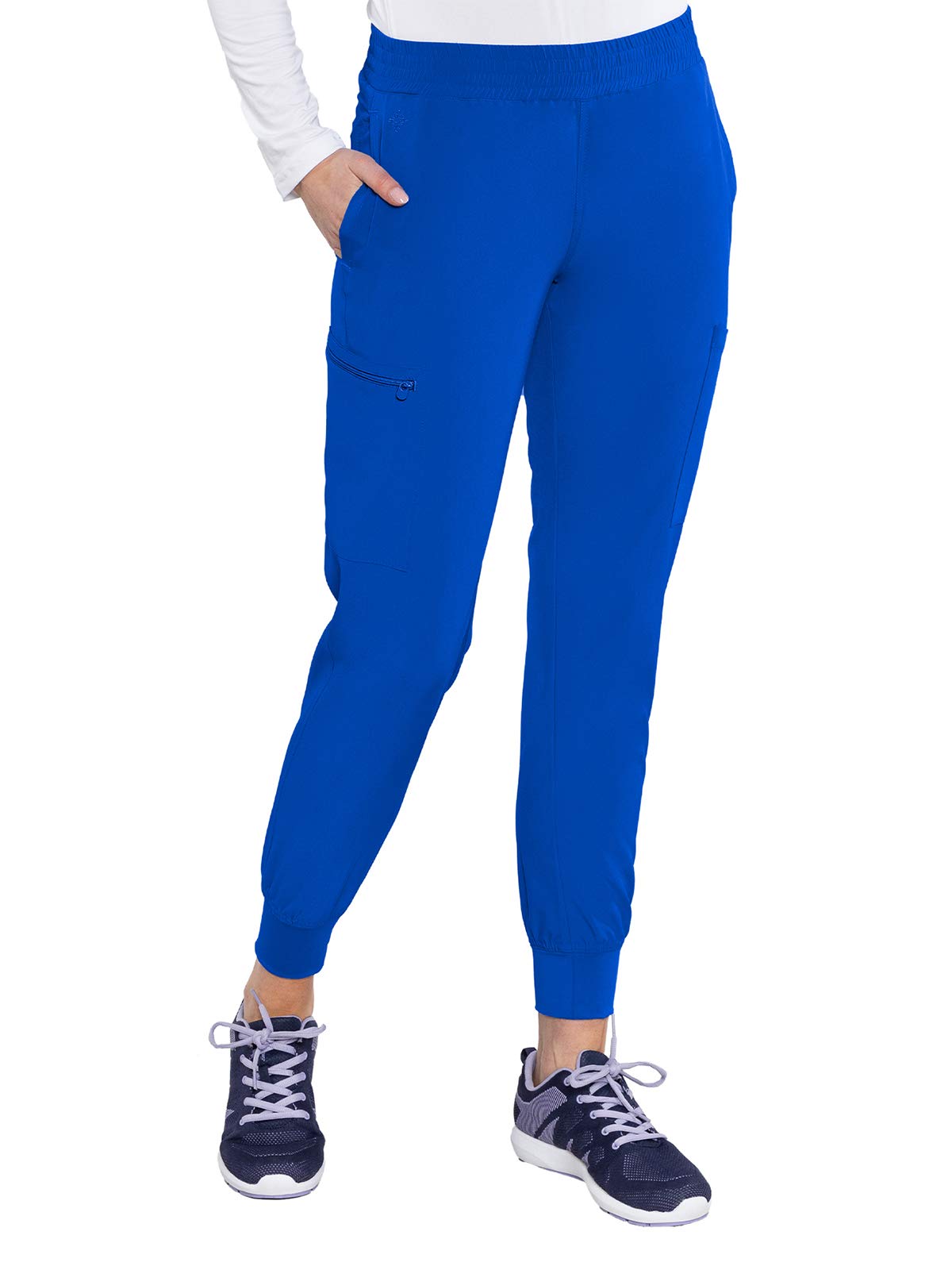 Med Couture Women's Energy Collection Seamed Jogger Scrub Pants - Comfortable Medical Scrubs for Nurses & Healthcare Professionals | Perfect for Hospital Shifts & Clinical Work