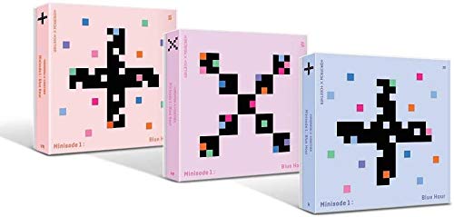 TXT Album: Blue Hour (Minisode1) - 3 Versions Set (R+AR+VR) - CDs, Photobooks, Stickers, Lyric Papers, Behind Books, Photocards, Postcards + Extra 4 Photocards | K-Pop Collectible for Fans, Gift Idea, Music Lovers