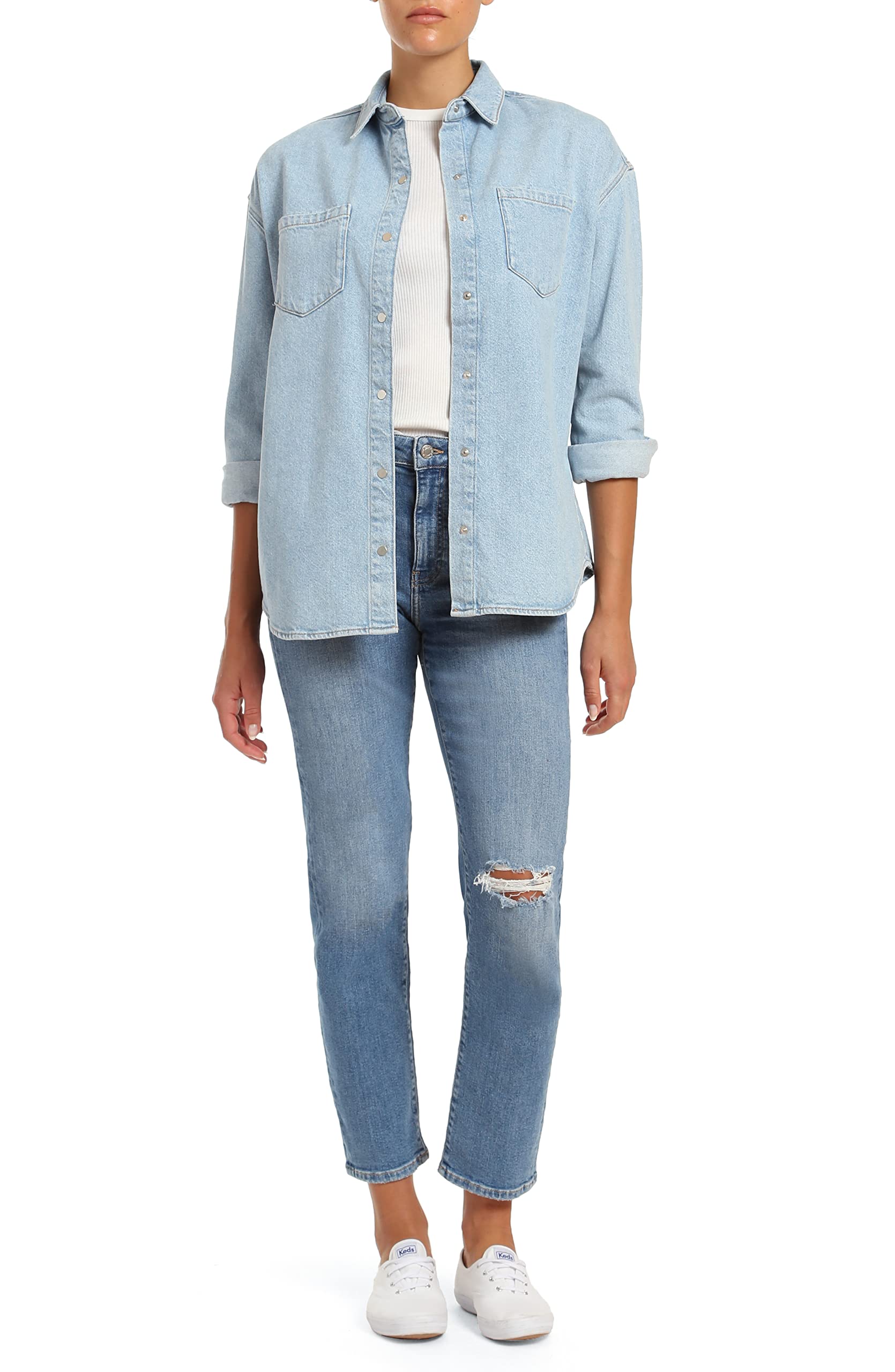 Mavi Women's Soho High Rise Tapered Leg Jeans - Slim Fit Stretch Denim Pants for Casual Wear & Everyday Outfits