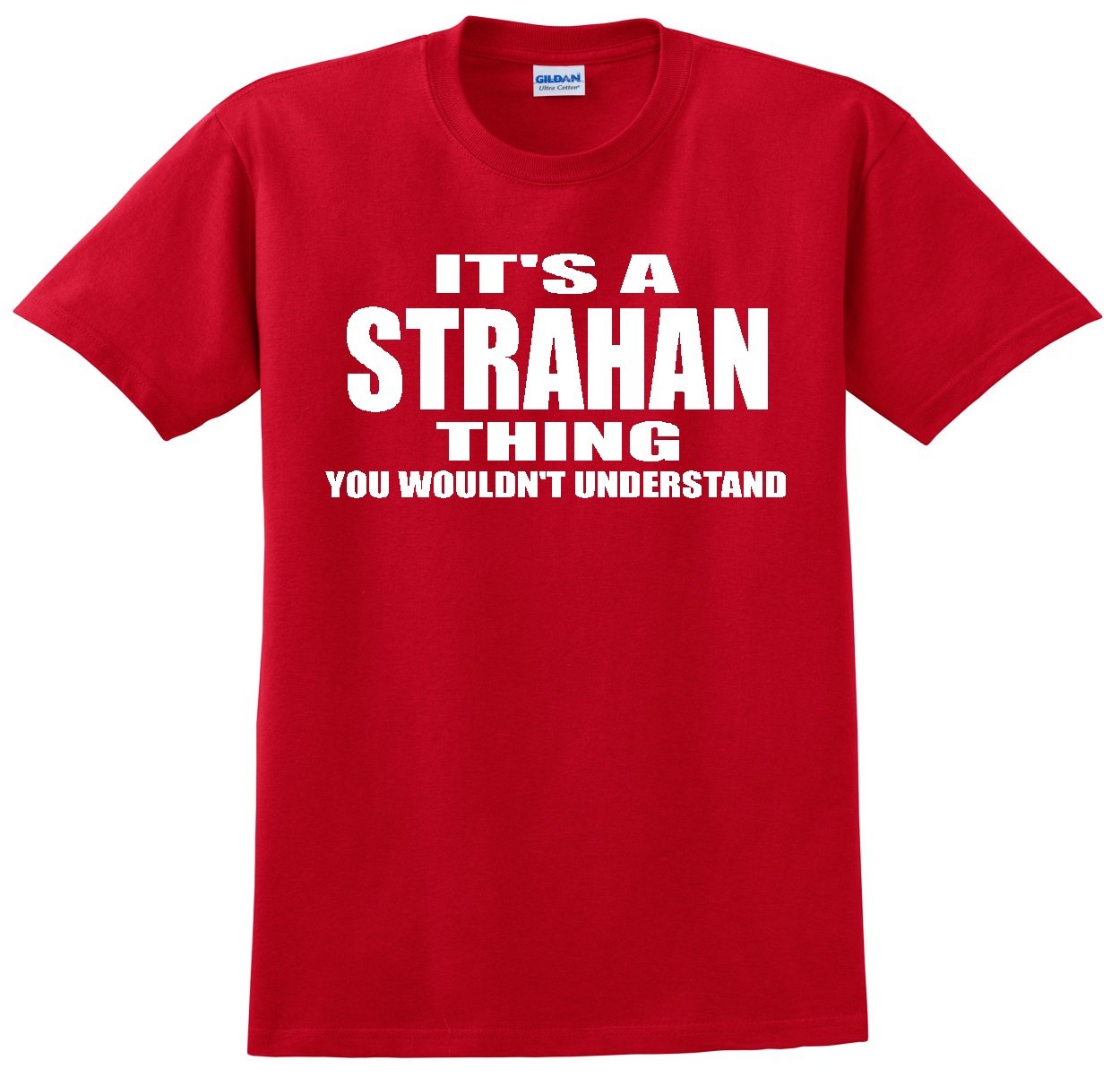 Strahan Thing Red T-Shirt for Men - Comfortable Cotton Tee for Casual Wear, Street Style & Everyday Outfits