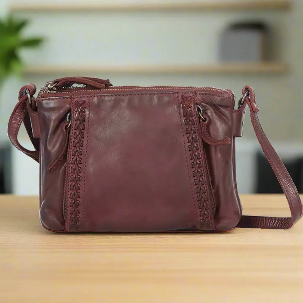MET Crossbody Braided Bag for Women - Stylish Leather Shoulder Purse with Adjustable Strap, Perfect for Travel, Shopping & Everyday Use