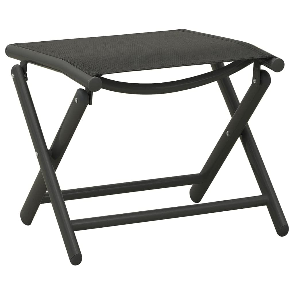 10-Piece Black & Anthracite Patio Dining Set with Deep Seating Chairs & Ottoman - Outdoor Backyard Furniture for Garden, Poolside & Deck Relaxation
