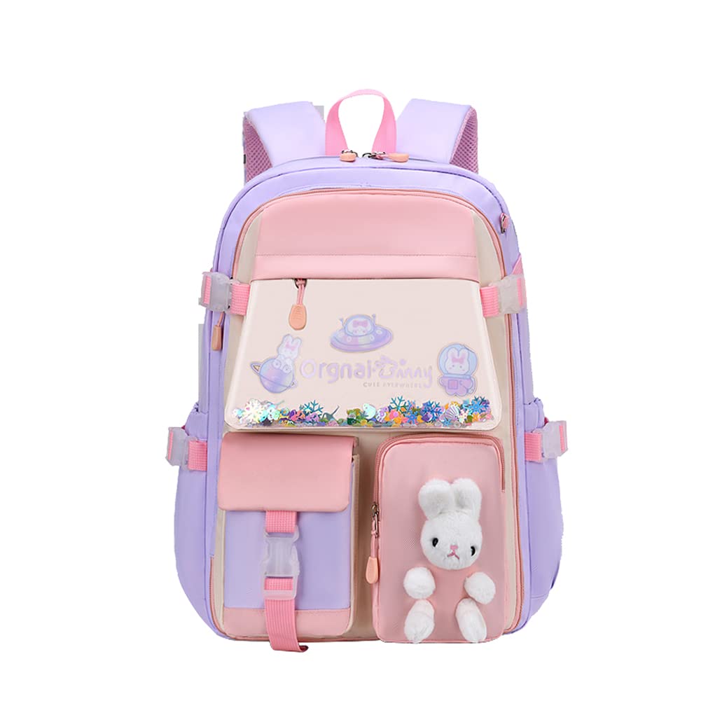 **YFGBCX Cute Aesthetic Backpack for Women - Rainbow Laptop Backpack Large Capacity, Princesscore Daypack for Travel, School & Work | Stylish & Functional**