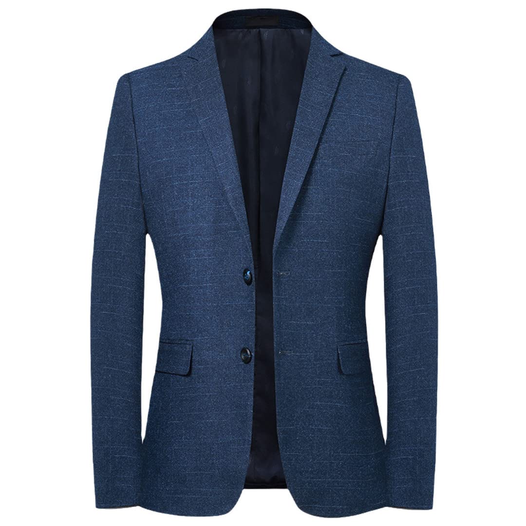 Men's Slim Fit Single Breasted Blazer Jacket - Casual Blue Suit Coat for Business & Office Wear | Perfect for Work, Weddings & Formal Events
