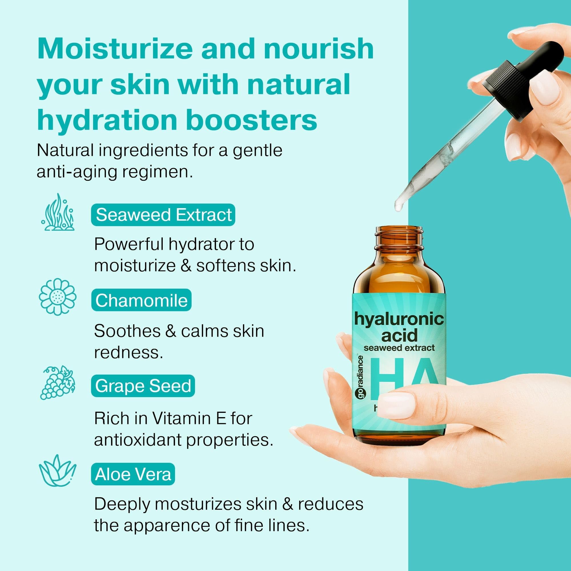 Best Hyaluronic Acid Serum with Retinol & Vitamin C for Anti-Aging - Hydrating Face Serum for Wrinkles, Dark Spots & Glowing Skin - Perfect for Night Routine & Daily Skincare Regimen