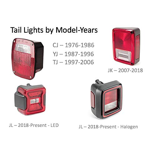 Mustang Tail Light Covers for Jeep Gladiator - Durable Running Horse Design LED Rear Lamp Protectors | Off-Road & Street Legal Accessories