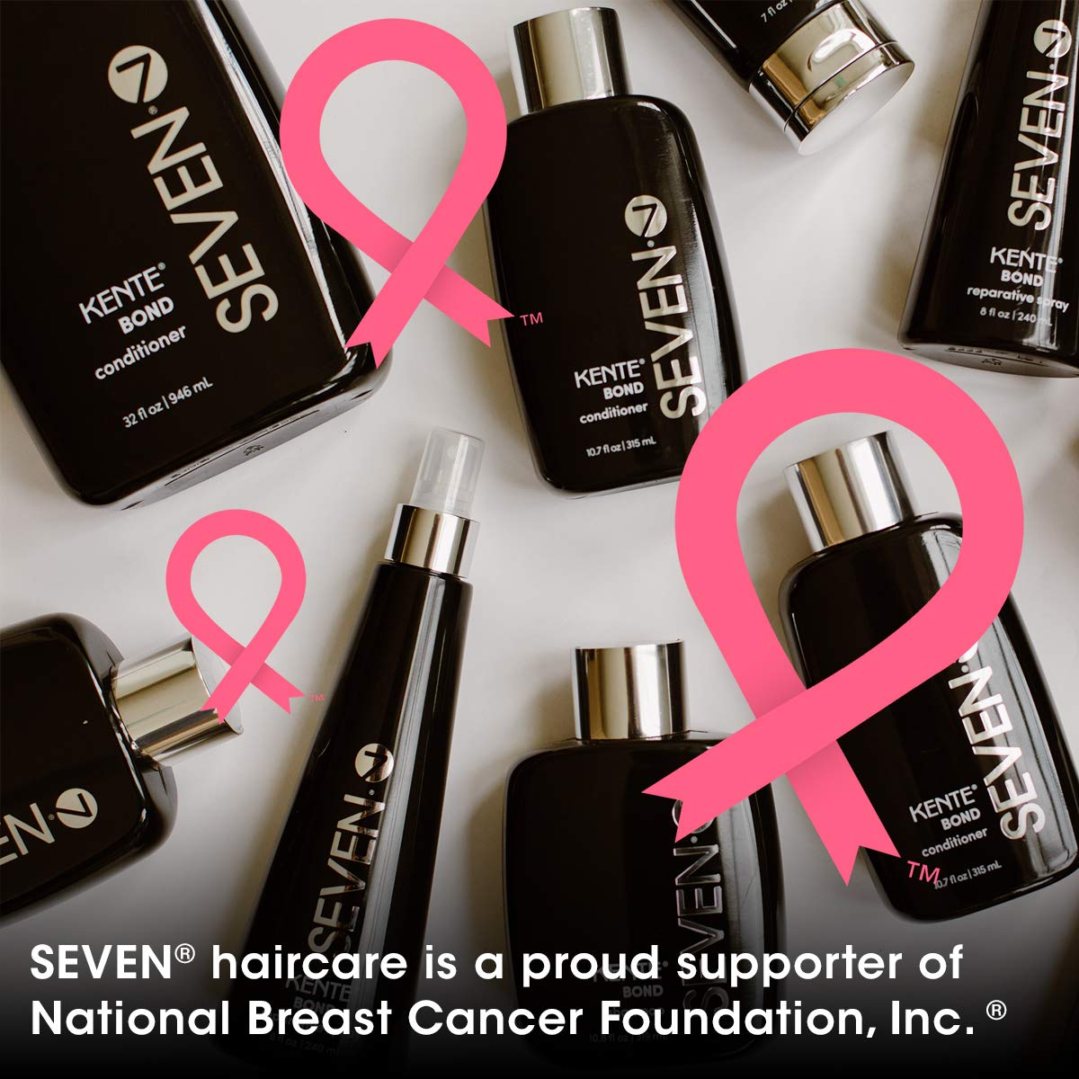 SEVEN Haircare KENTE BOND Repairing Conditioner for Split Ends & Damaged Hair - Sulfate Free, Cruelty Free with Amino Acid Complex, Guar Gum & Vitamin B5 - For Men & Women - Made in USA - Perfect for Daily Hair Repair & Hydration