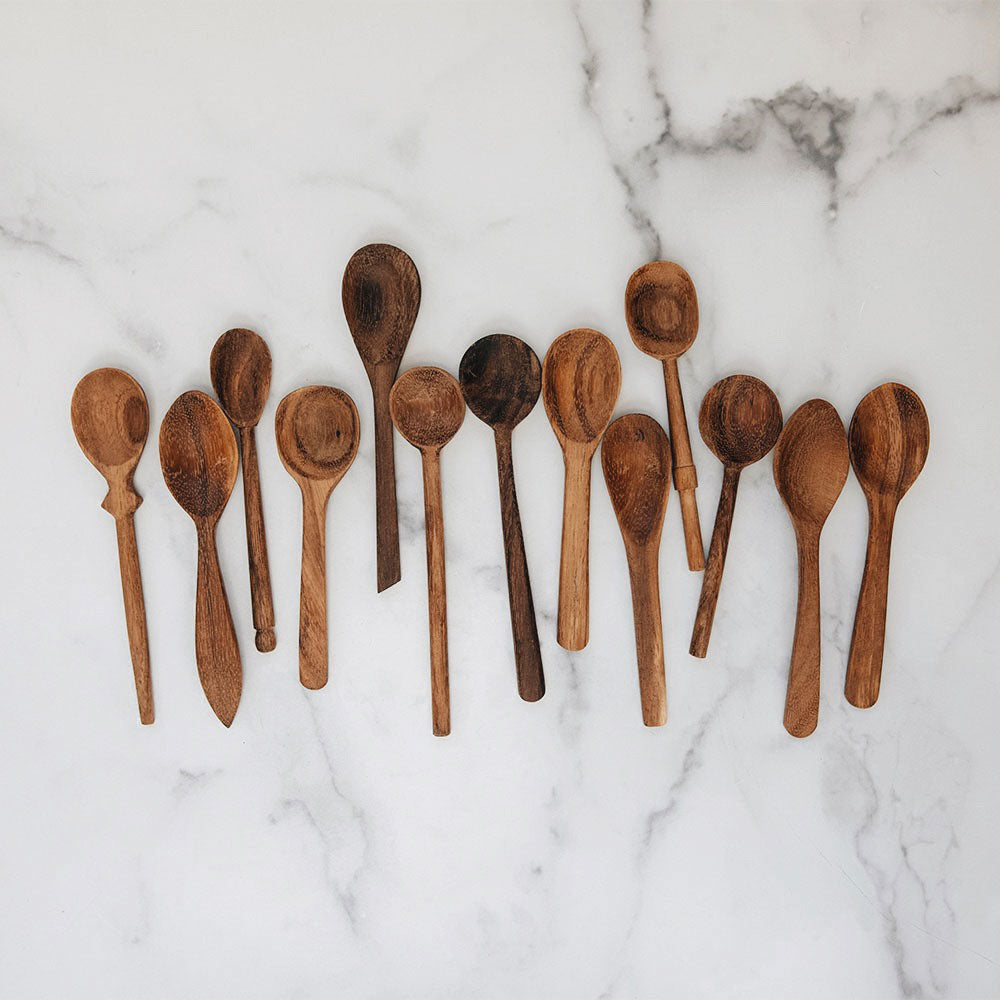 12-Pack Black Stainless Steel Small Spoons for Coffee, Tea, Desserts - Durable & Elegant Flatware for Home, Restaurant, or Cafe Use