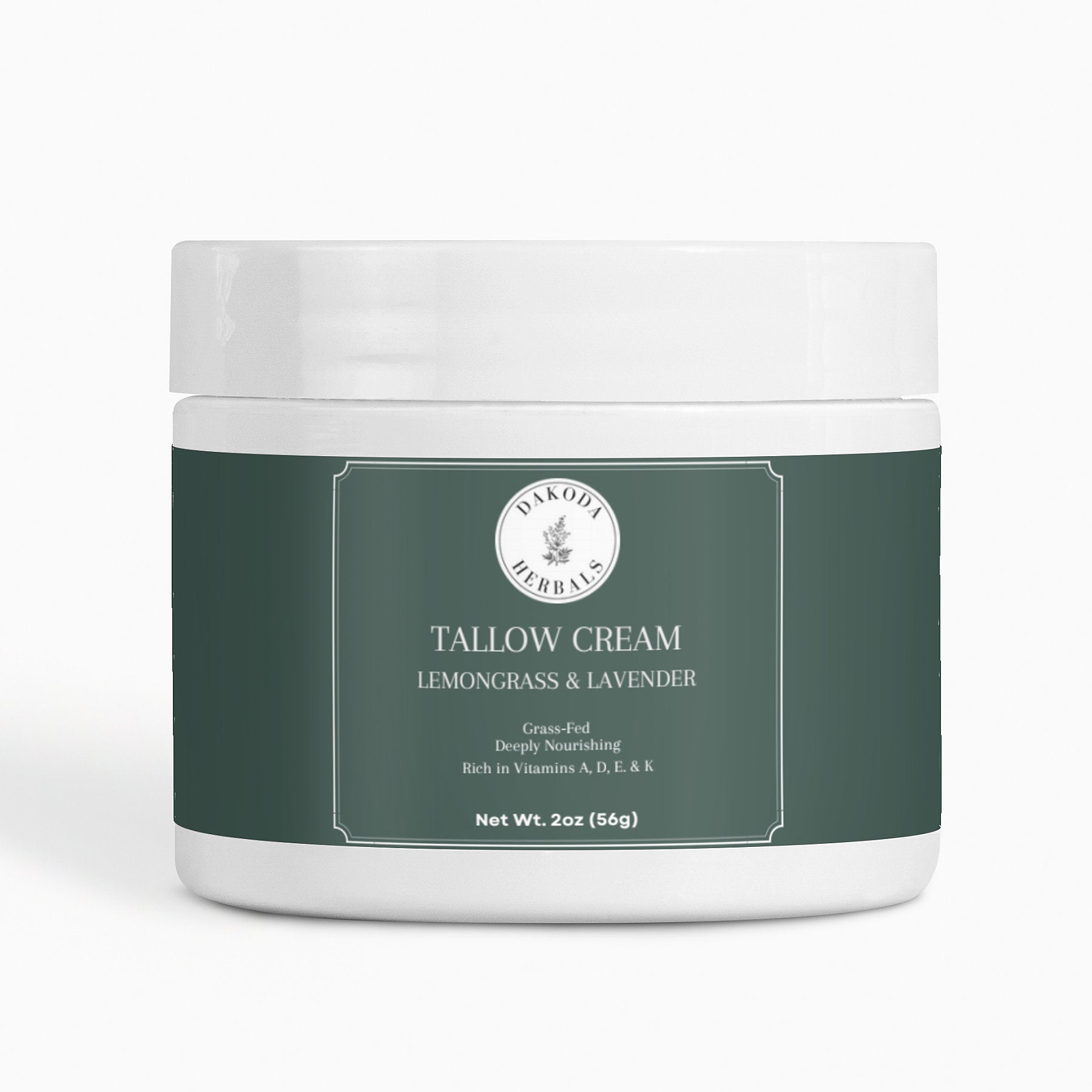Organic Tallow Cream with Lemongrass & Lavender - Natural Moisturizer for Dry Skin - Perfect for Face, Body & Hand Care - Spa & Home Relaxation