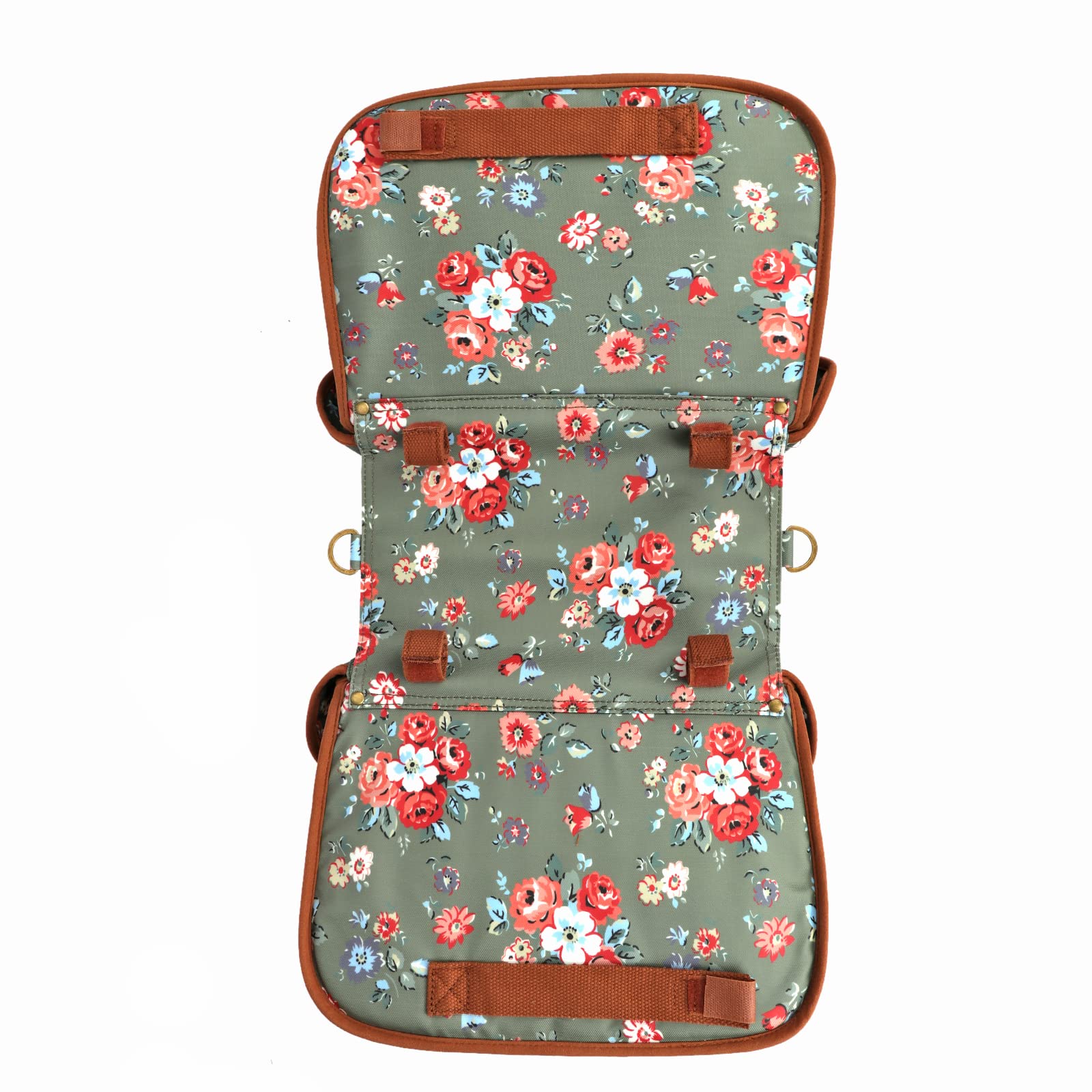TOURBON Waterproof Bike Pannier Bag - Durable Canvas Bicycle Rear Seat Carrier, Double Side Cycling Pack for Commuting, Touring & Outdoor Adventures