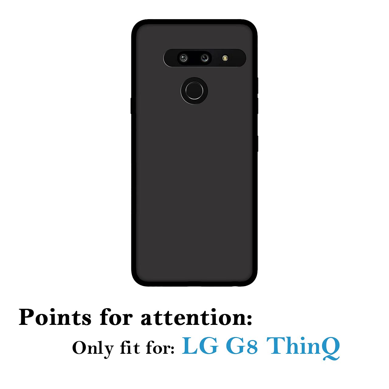 Custom LG G8 ThinQ Phone Case - Personalized Photo & Text Name - Anti-Scratch Shock-Resistant Soft TPU Protective Cover (Black) - Perfect for Everyday Use, Travel & Gifts