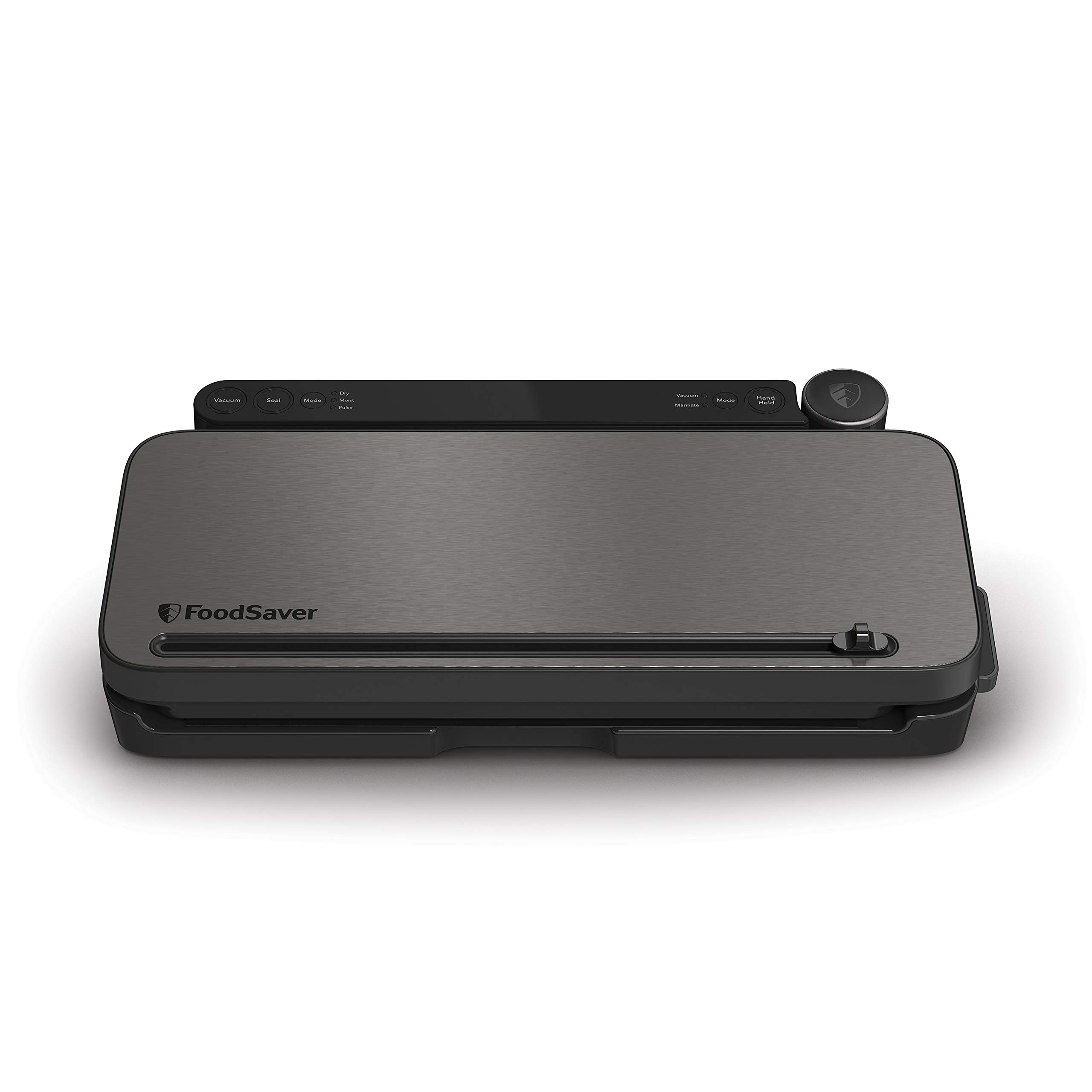 FoodSaver Vacuum Sealer Machine - 4-in-1 Multi-Function with Pulse & Marinate Modes | Includes Sealer Bags & Roll | Handheld Vacuum Sealer for Airtight Food Storage, Sous Vide Cooking, Meal Prep & Freezer Organization | Compact & Portable for Home Kitchen Use (Black)