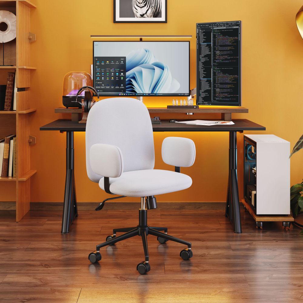 ZUO Modern Lionel Office Fabric Retro Chair - Stylish Mid-Century Design for Home Office & Workspace