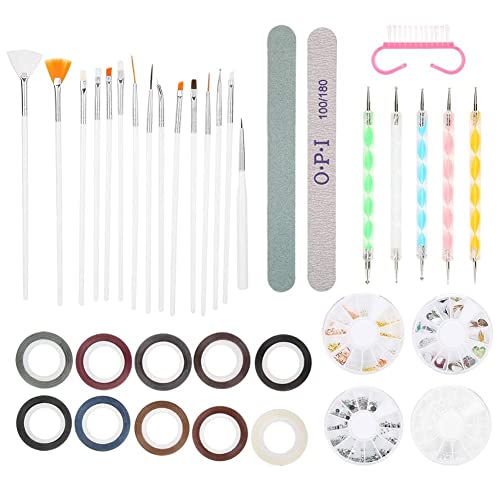 Professional Nail File & Polishing Strips Set with 15 Nail Paint Pens - Salon Quality Manicure Kit for Home & Professional Use - Perfect for Nail Art, DIY Manicures & Salon Treatments