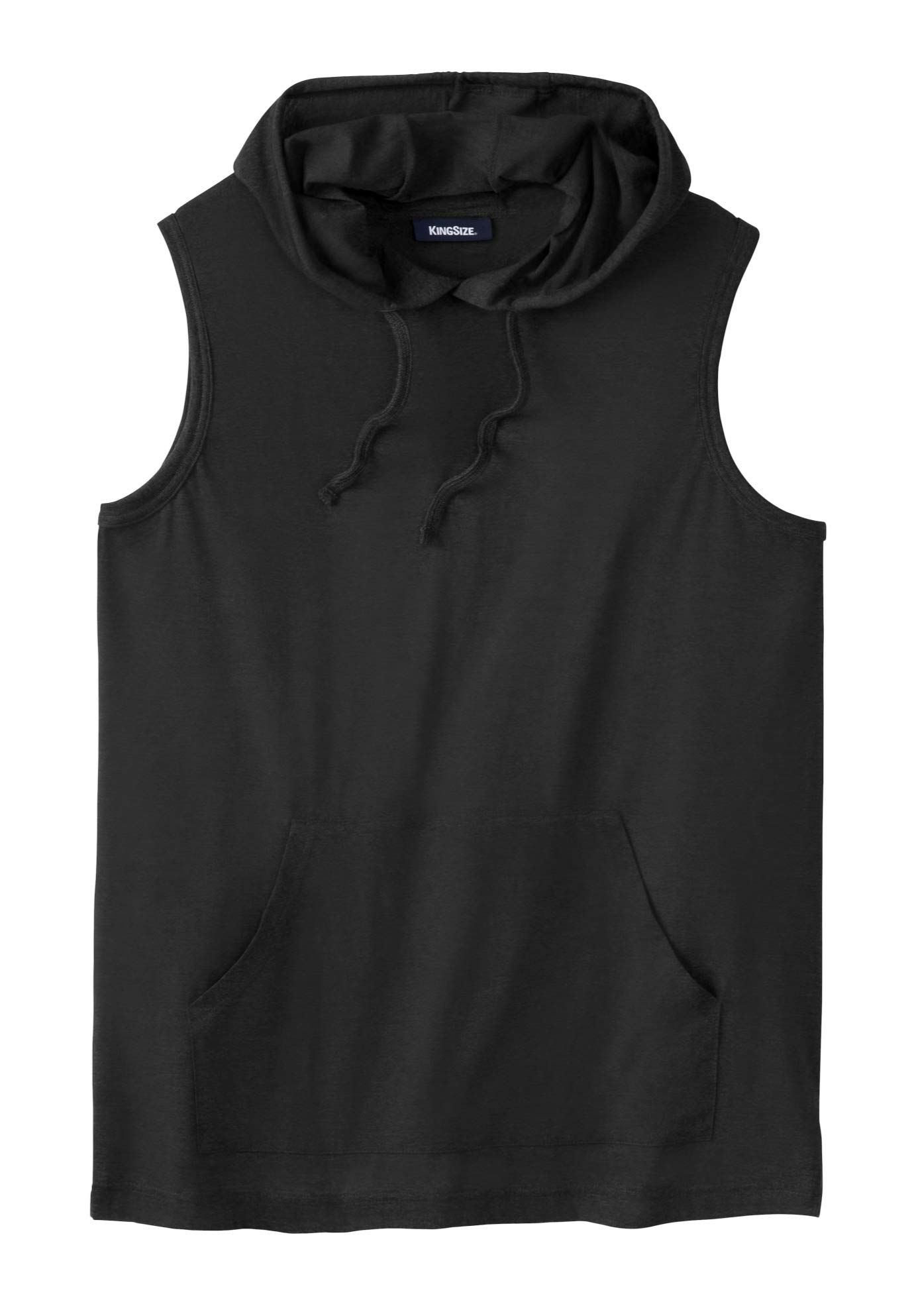 KingSize Men's Big & Tall Lightweight Muscle Hoodie Tee - Comfortable Workout & Gym Wear for Plus Size Men