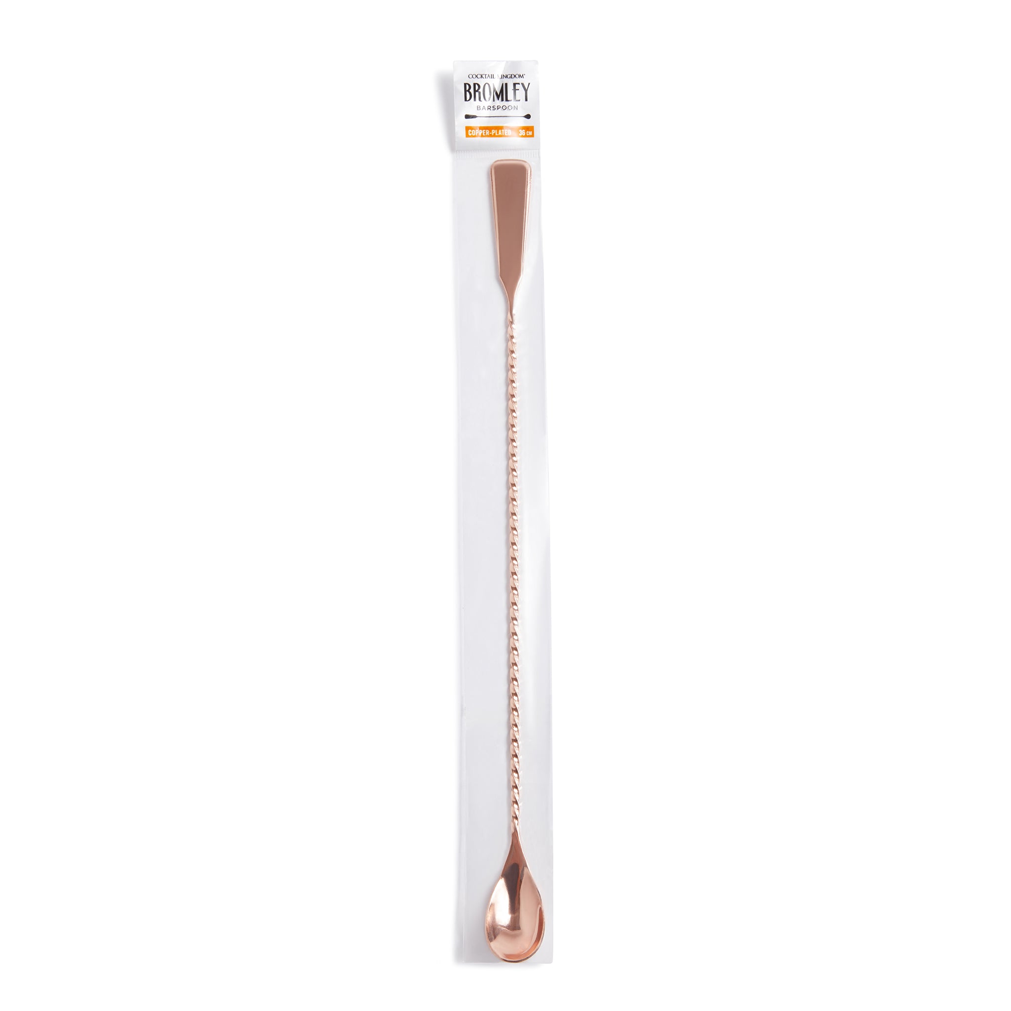 BROMLEY™ Copper Plated Bar Spoon 36cm - Premium Cocktail Mixing Tool for Bartenders & Home Bars