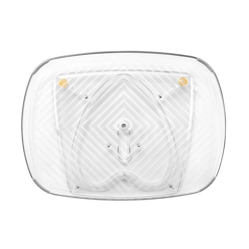 360° Rotating Rectangular Fridge Organizer Turntable - Space Saving Lazy Susan for Refrigerator, Pantry & Kitchen Storage (Great for Condiments, Jars & Snacks)