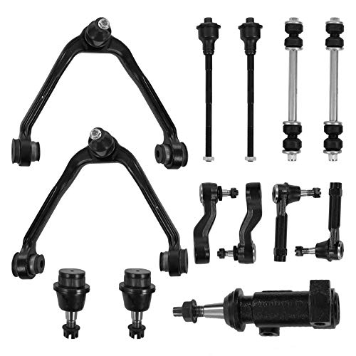 GARVEE 13-Piece Front Suspension Kit for Chevy Avalanche - Control Arms, Tie Rods, Ball Joints - Off-Road & Towing Upgrade for Smooth Ride