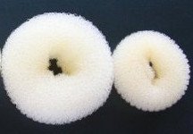 Girl's Ballet Dance Hair Bun Shaper - 2pcs Medium & Small Donut Ring Former Styler for Kids (Black, Brown, Beige) | Perfect for Ballet Class, Recitals & Dance Performances