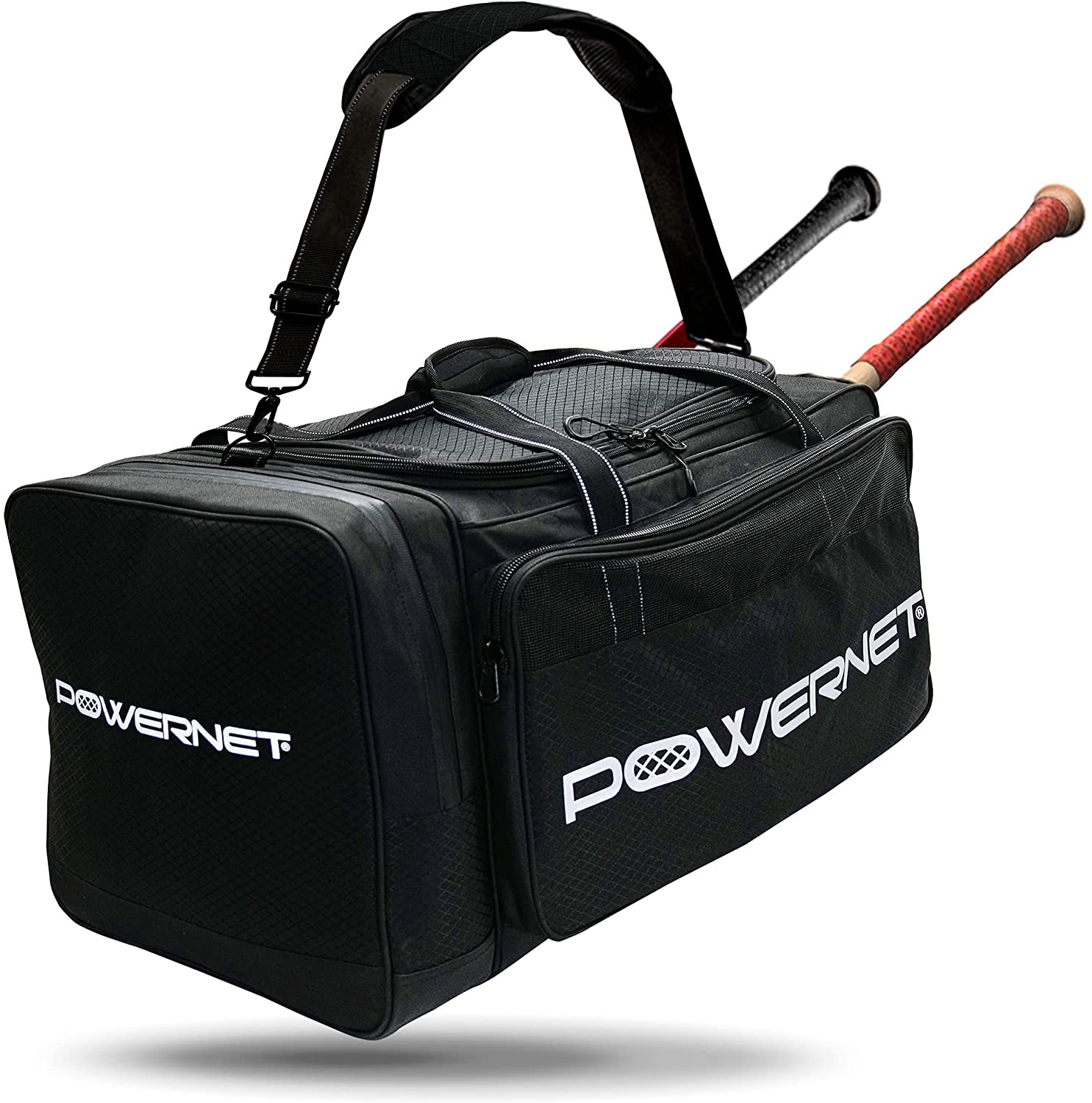 PowerNet Pro Duffle Bag - Waterproof Gym Bag for Men & Women, Large Sports Travel Duffel with Shoe Compartment & Wet Pocket - Perfect for Workout, Travel, Sports & Weekend Getaways