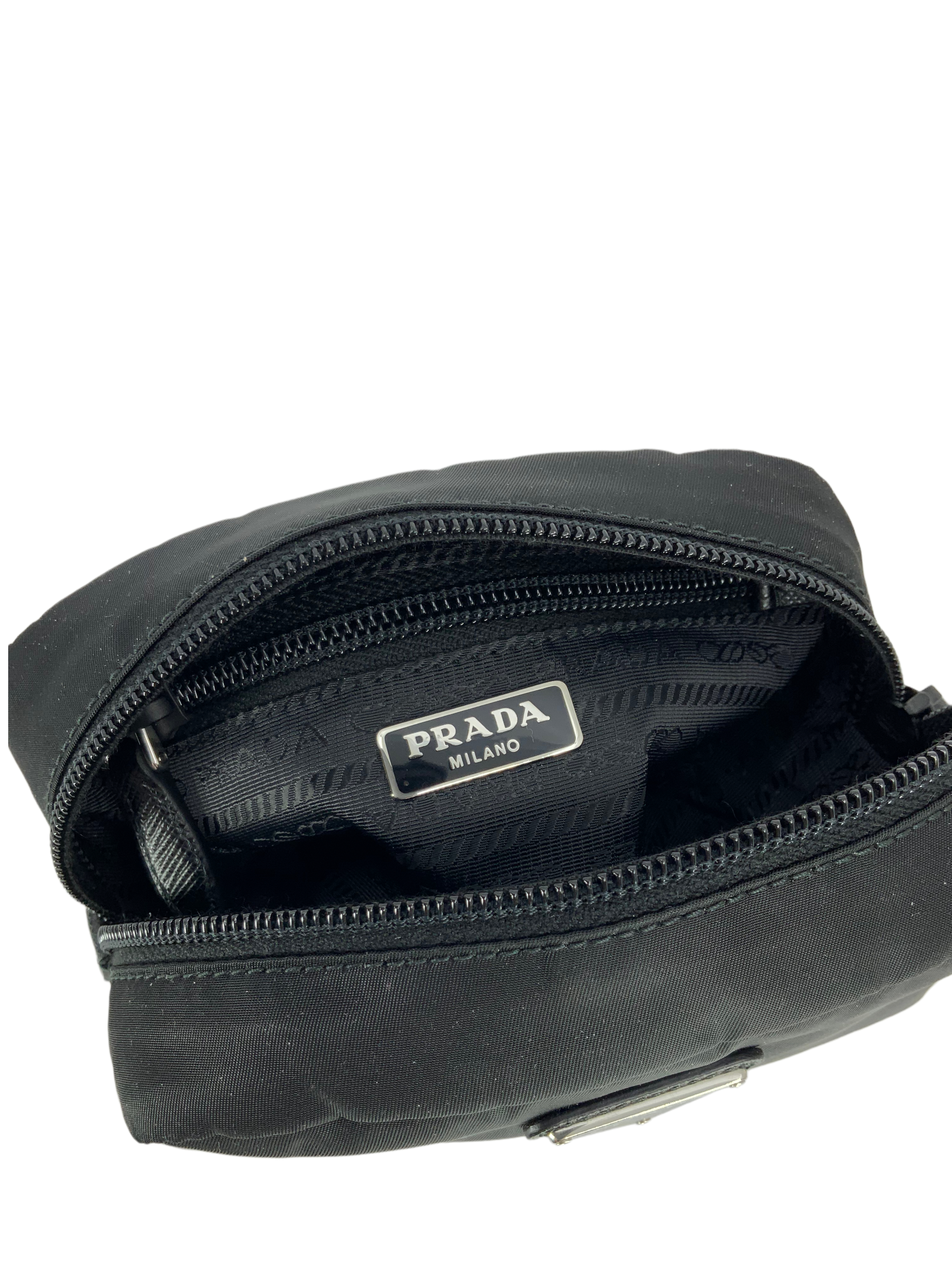 PRADA Re-Nylon Wristlet Pouch - Luxury Small Crossbody Bag for Women - Perfect for Travel, Parties & Everyday Essentials