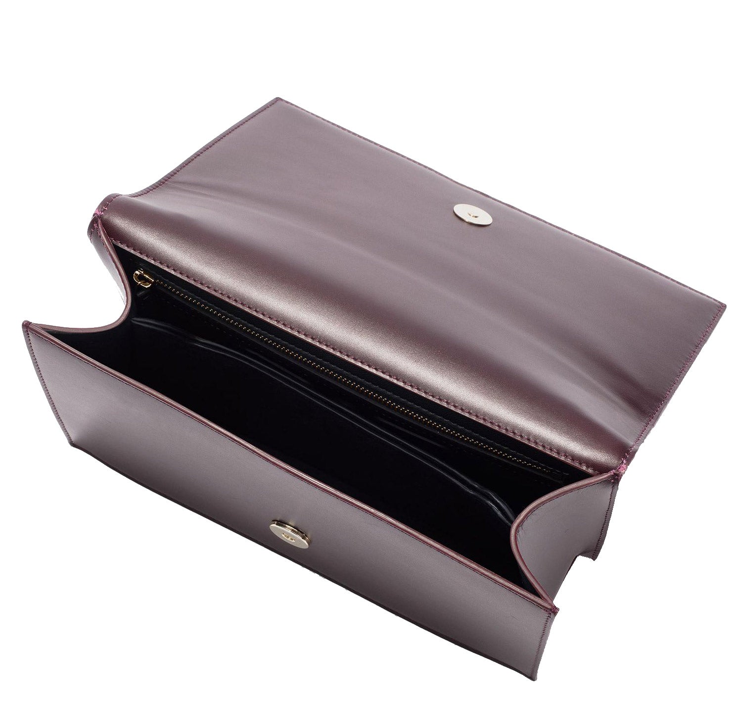 Luxury Jeweled Knuckle Satchel Handbag - Smooth Dark Purple & Gold Accents for Women | Perfect for Evening Parties, Weddings & Special Occasions