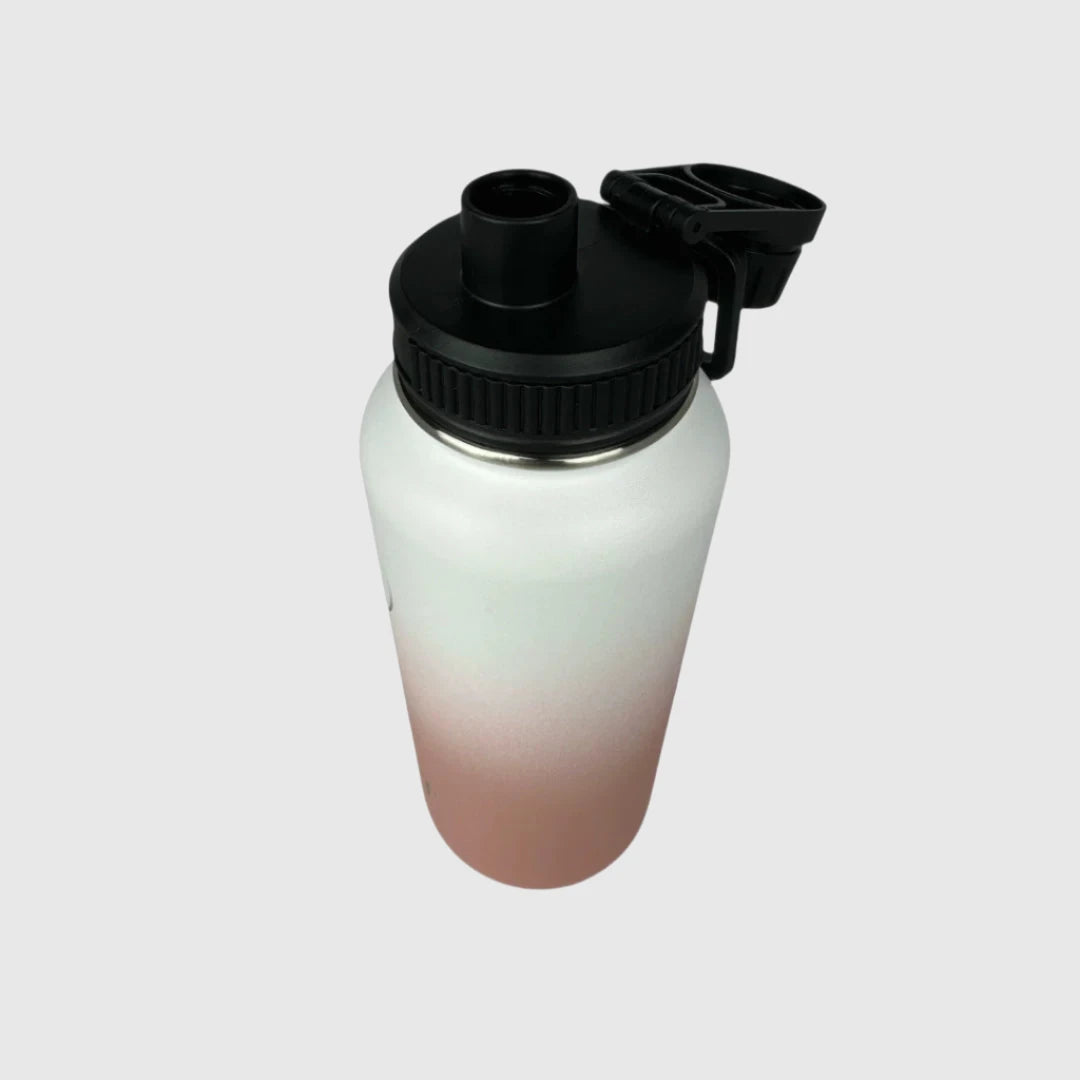 Premium Coral Pink Insulated Stainless Steel Water Bottle - 32oz (950ml) - Keeps Drinks Cold 24Hrs & Hot 12Hrs - Perfect for Gym, Hiking, Office & Outdoor Activities