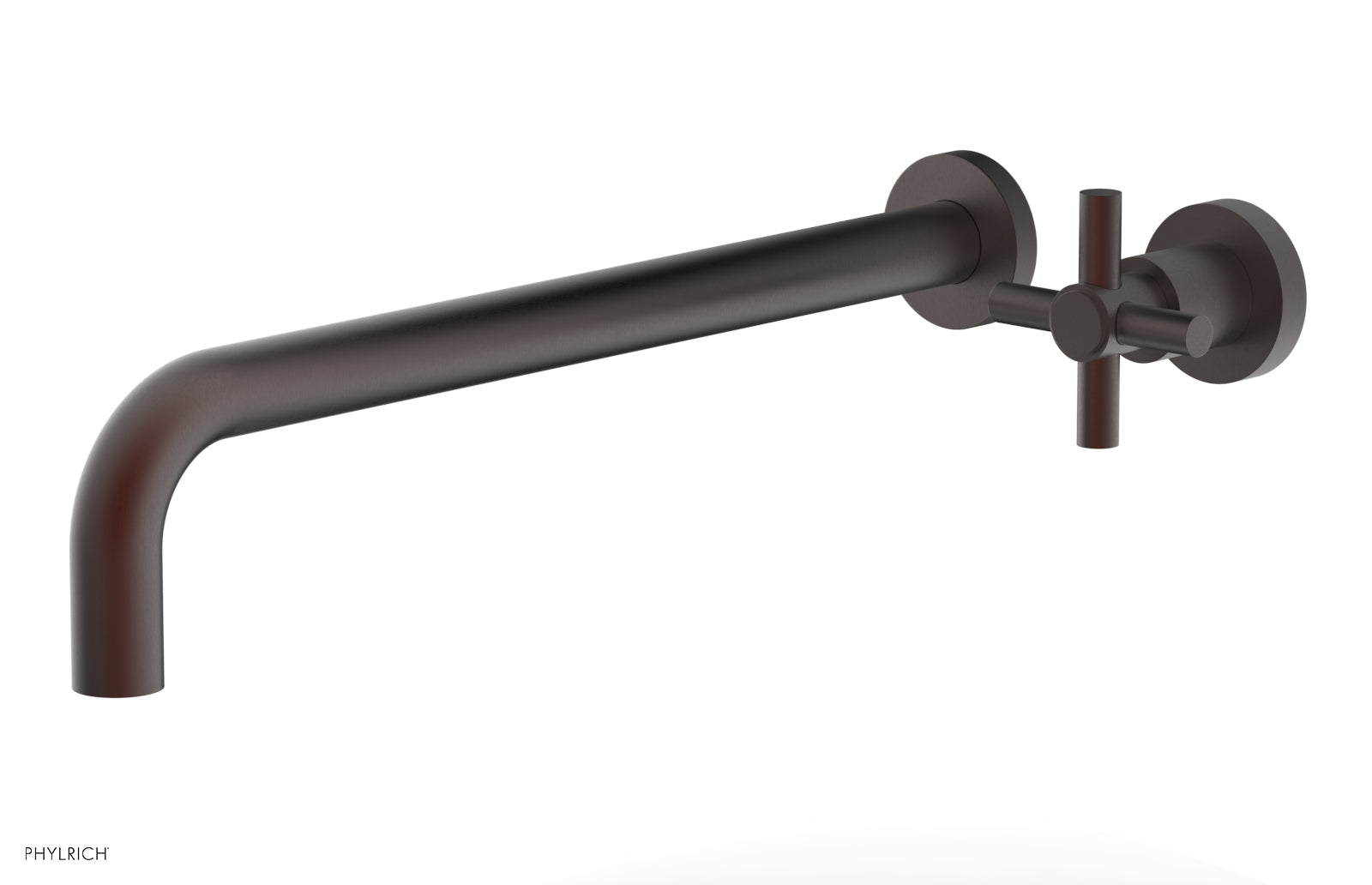 Basic 14 Single Handle Wall Mounted Lavatory Faucet Set with Cross Handle D131 18 - Perfect for Bathroom Sink, Powder Room & Guest Bath Installation