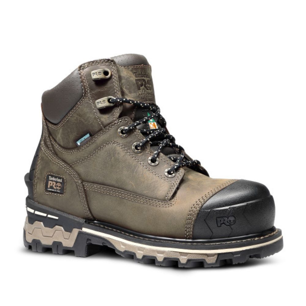 Timberland PRO® Boondock Women's Waterproof Composite Toe Work Boots - Size 6, Steel Toe Safety Shoes for Construction, Hiking & Outdoor Work (Model TB0A5RXX214)