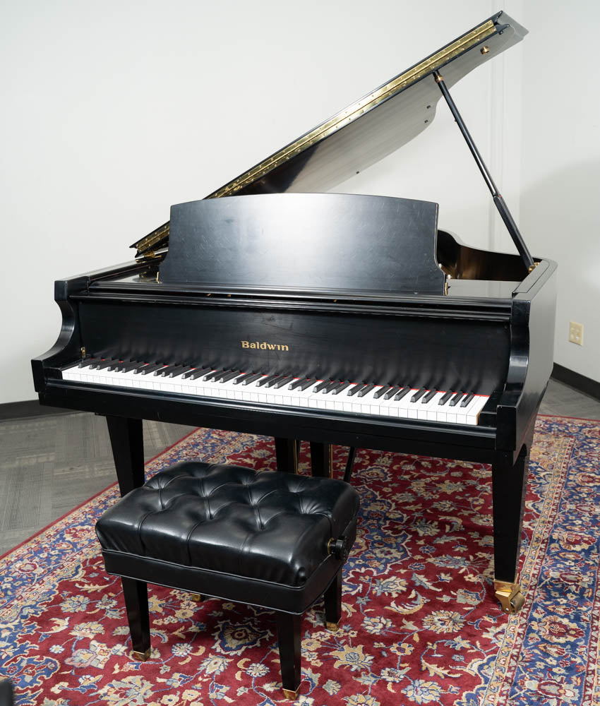 Baldwin 5'8R1CR Artist Series Grand Piano in Satin Ebony Finish - Premium Handcrafted Upright Piano for Concert Halls, Music Studios & Luxury Homes
