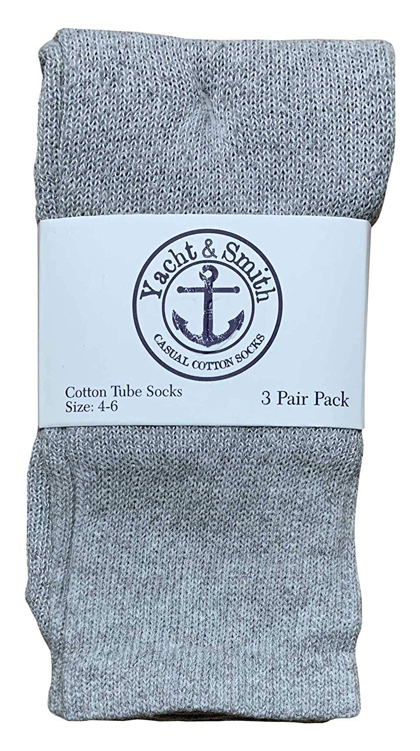 120 Pairs Yacht & Smith 14 Inch Kids Cotton Tube Socks - Bulk Wholesale Sport Socks for Boys & Girls (Size 4-6) - Perfect for School, Sports & Everyday Wear