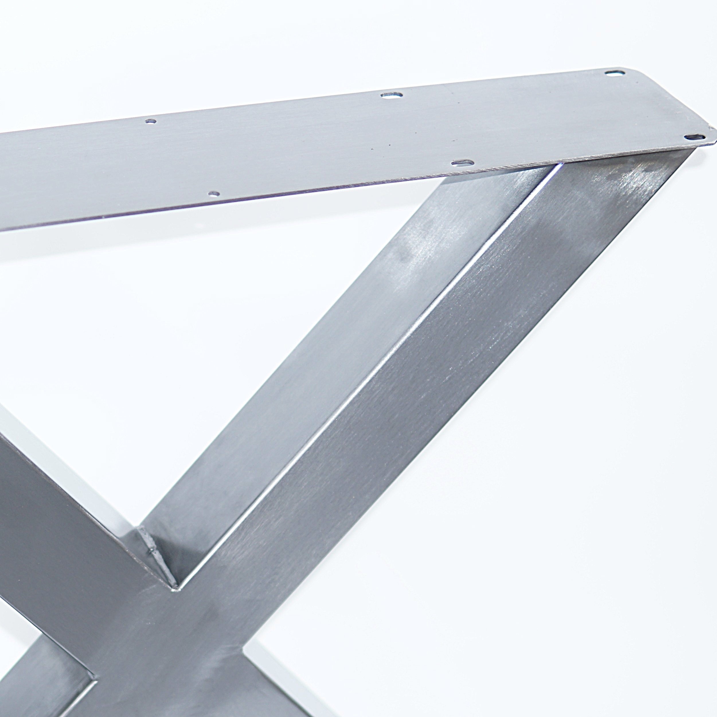 Heavy Duty X-Shaped Dining Table Legs - 1 Pair (71cm x 71cm) for Sturdy Table Tops - Perfect for Kitchen, Restaurant & Outdoor Dining Furniture