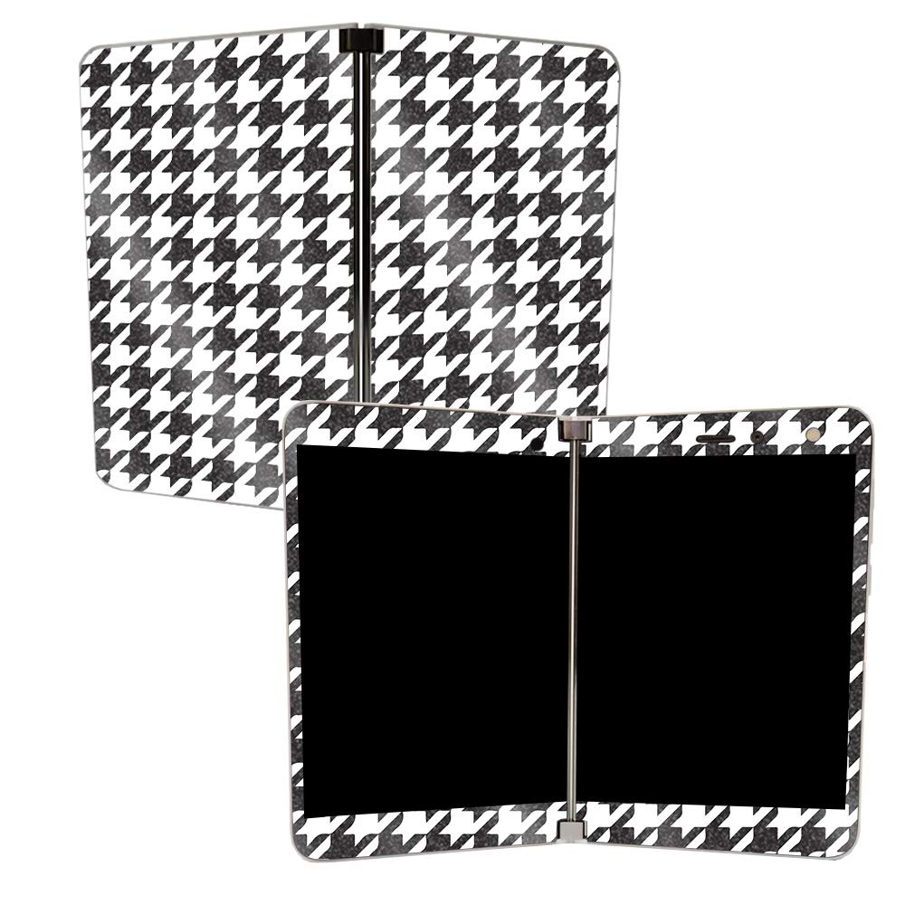**MightySkins Glossy Glitter Skin for Microsoft Surface Duo - Houndstooth | Protective & Durable High-Gloss Finish | Easy to Apply & Remove | Made in USA | Perfect for Work, Travel & Style Protection**