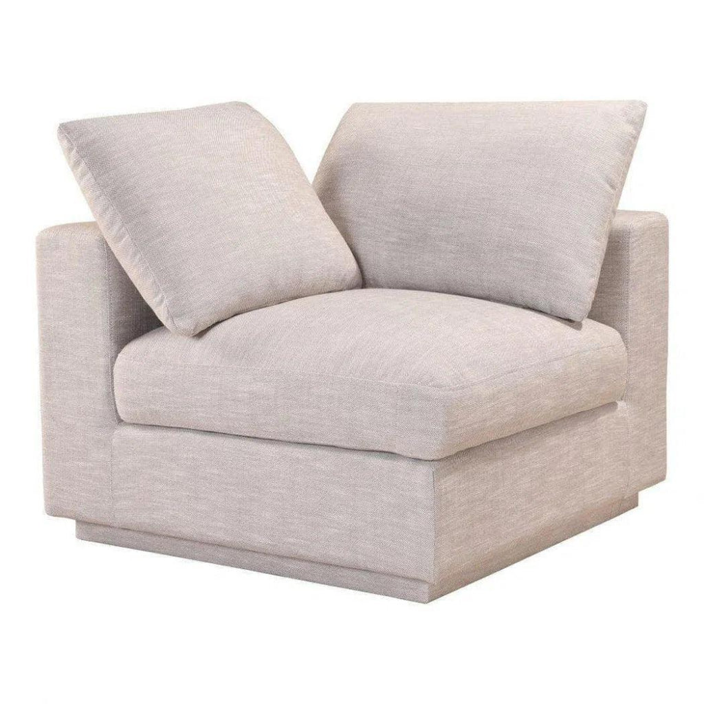 5-Piece Taupe Fabric Modular Sofa Set - Modern Sectional Couch for Living Room, Lounge & Family Room Comfort