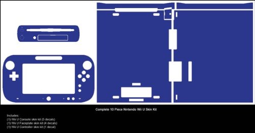 3D Carbon Fiber White Air Release Vinyl Decal Skin Kit for Nintendo Wii U Console - Protective Faceplate Cover with Easy Bubble-Free Installation - Perfect for Gaming Setups & Console Customization
