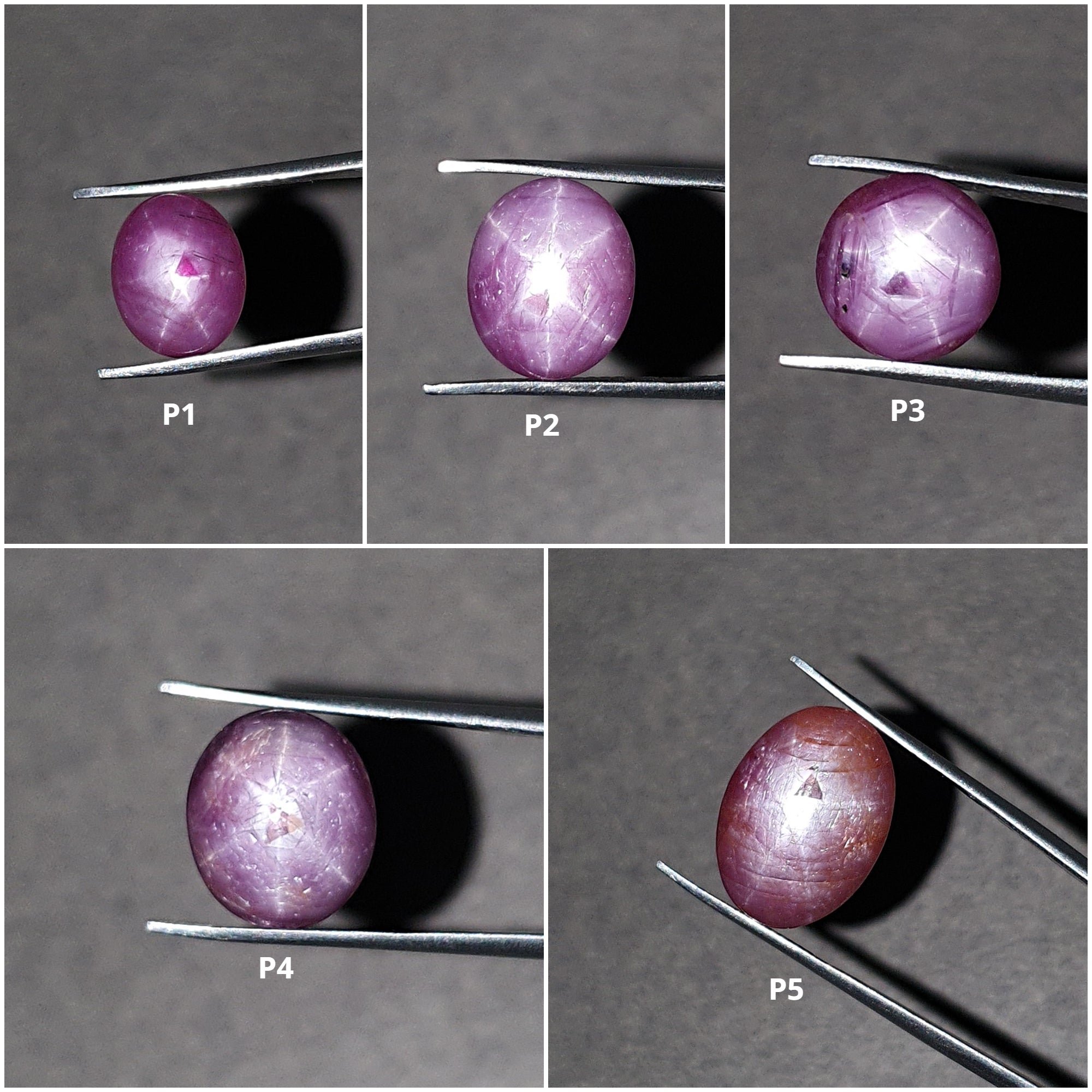 Natural Untreated African Pink Star Sapphire Cabochon - Rare 6-Ray Star Oval Gemstone for Jewelry Making & Collectors | Perfect for Rings, Pendants & Healing Crystals