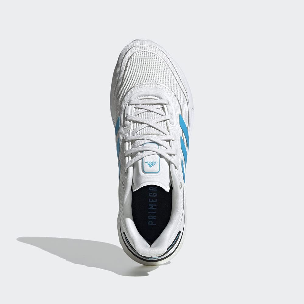 adidas Women's Supernova Running Shoes - Lightweight, Cushioned for Comfort - White/Signal Cyan/Black - Size 6 US - Perfect for Jogging, Gym Workouts & Daily Wear