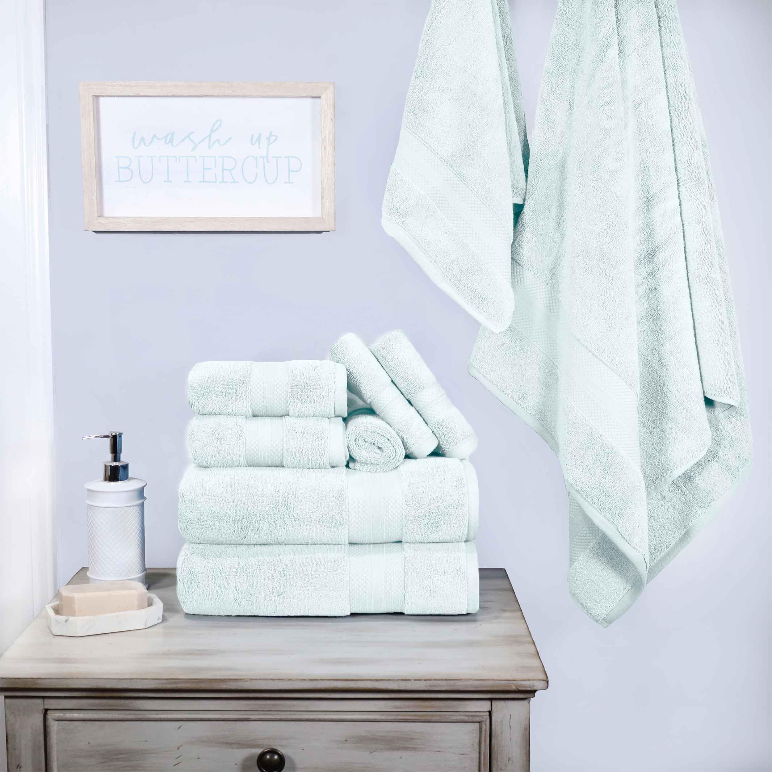 Premium 9-Piece Ultra Plush Turkish Cotton Towel Set - Highly Absorbent, Soft & Luxurious Bath Towels for Spa, Hotel, and Home Use