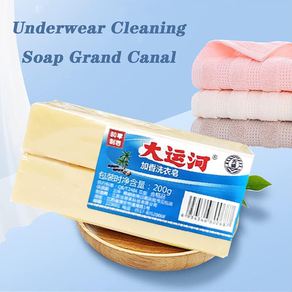 DINNIWIKL Natural Underwear Stain Remover Soap Bar - Gentle Hand Wash Laundry Detergent for Delicates, Lingerie & Intimate Wear - Eco-Friendly Grand Canal Soap (3 Pack) - Perfect for Travel, Gym & Sensitive Skin Care