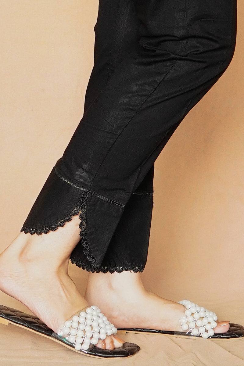 Lacey Fitted Pants for Women - Stretchy High Waist Skinny Trousers - Office Work & Casual Outfits