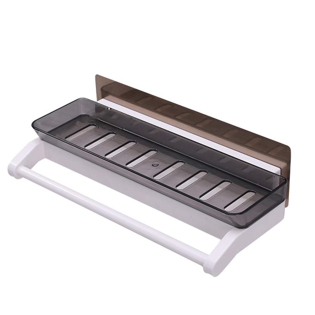 ZAJ Standing Shelf Units - Bathroom Vanity Organizer, Kitchen & Bathroom Wall Mount Storage Rack with Suction Cups - Space Saving Display Shelf for Bathroom, Kitchen, Bedroom & Office Organization