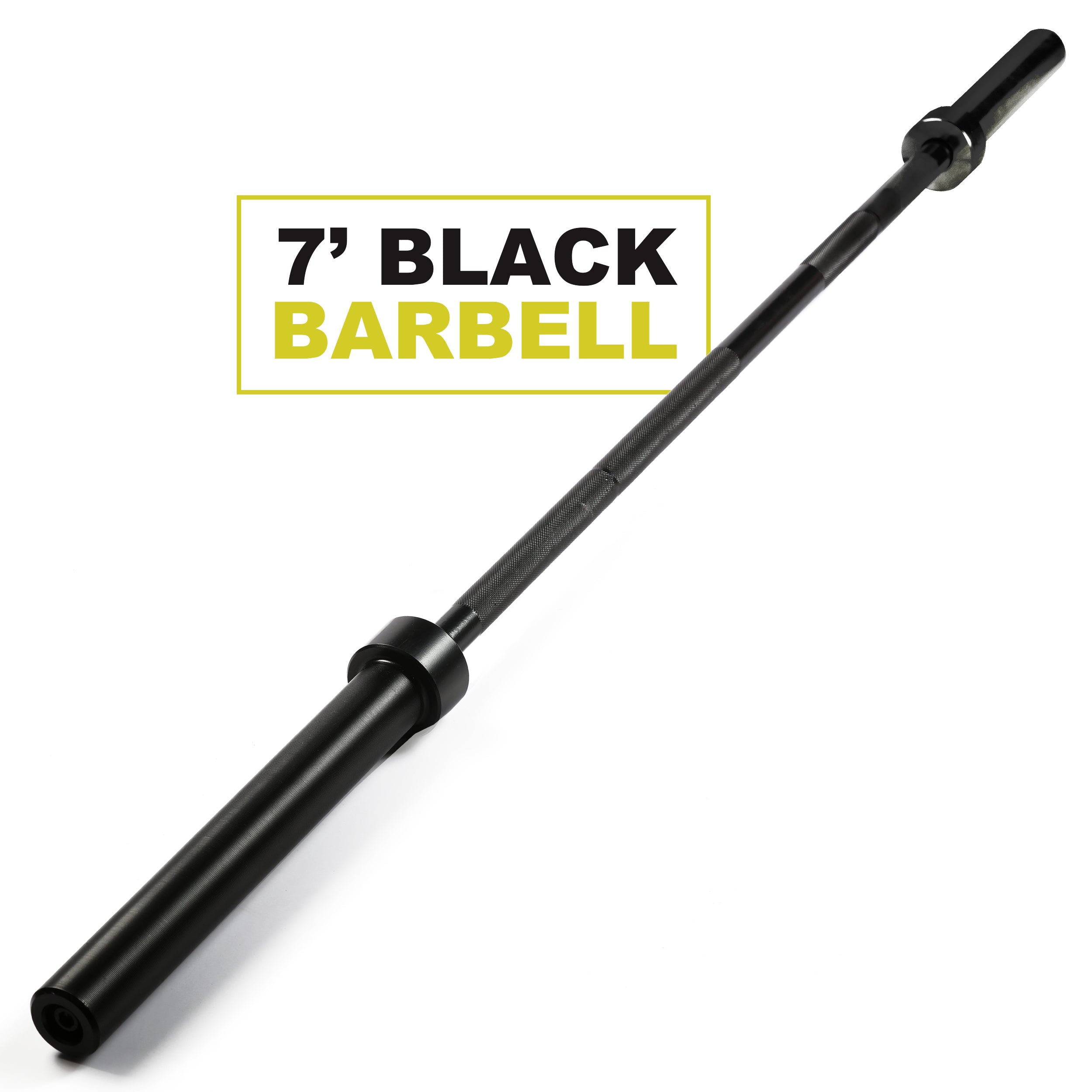 PRCTZ 7 ft Olympic Barbell with 2 Sleeve Diameter - Professional Weightlifting Bar for CrossFit, Powerlifting & Home Gym Training - Perfect for Strength Training, Deadlifts, Squats & Bench Press